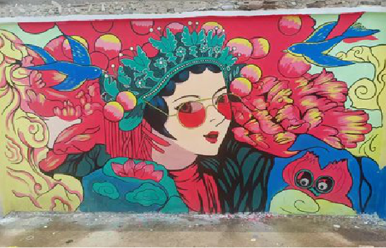  萧县墙体彩绘-网红墙