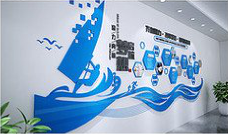  萧县海浪主题文化墙如何设计？