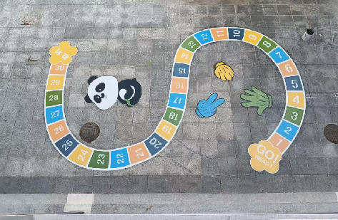  萧县地面游戏彩绘