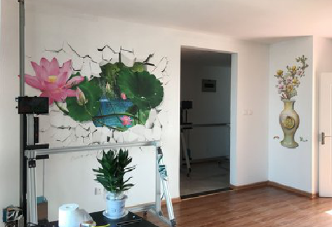  萧县墙体彩绘相比墙纸的优势。