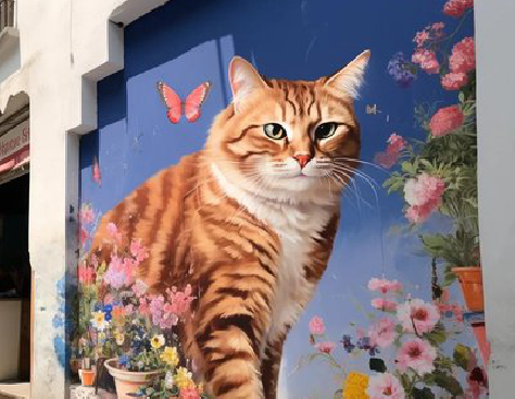  萧县自己绘制有个性的手绘墙