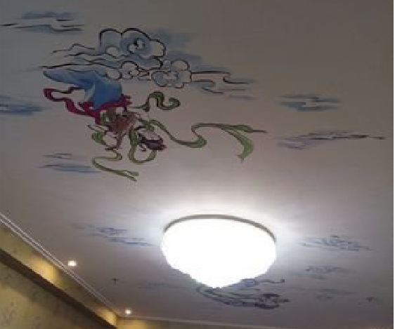  萧县如何快速绘制天花板上的手绘墙？