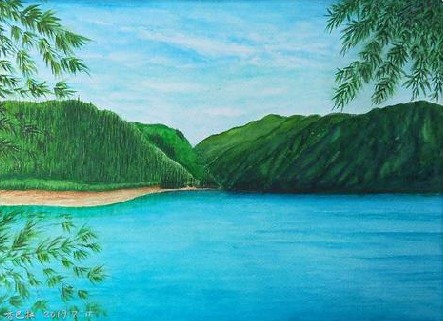  萧县在墙绘中，如何绘画绿水青山？